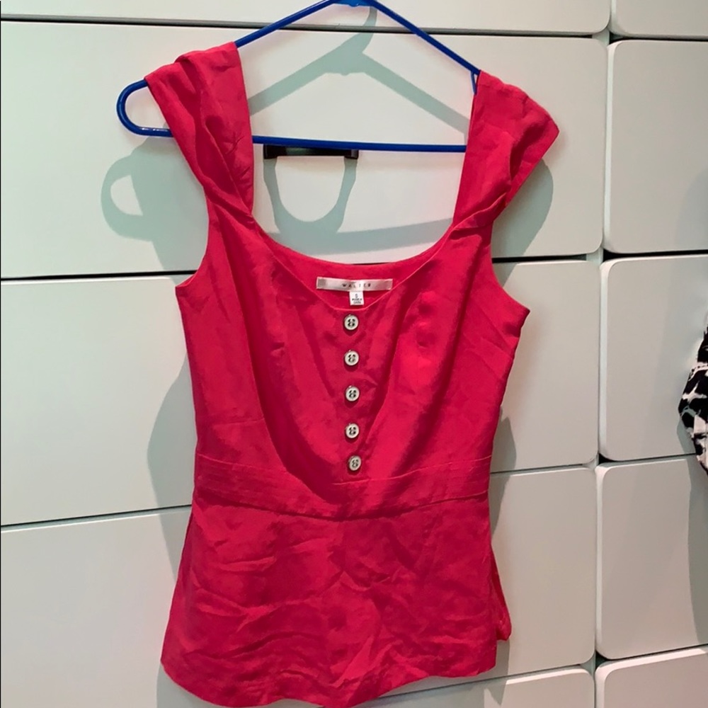 Walter Silk cap sleeve blouse, SZ 0